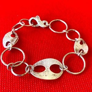 Athena marked sterling silver link bracelet